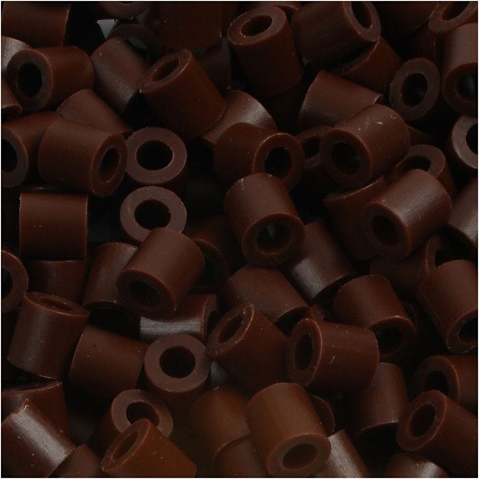 Nabbi- putkihelmet, koko 5x5 mm, aukon koko 2,5 mm, medium, ruskea (32229), 6000 kpl/ 1 pkt