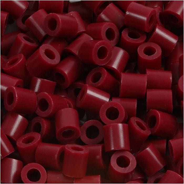 Nabbi- putkihelmet, koko 5x5 mm, aukon koko 2,5 mm, medium, viininpunainen (32239), 6000 kpl/ 1 pkt