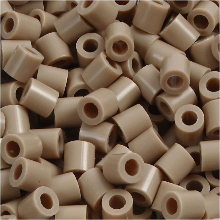 Nabbi- putkihelmet, 5x5 mm, 2,5 mm, medium, beige (32248), 6000kpl/ 1 pkt