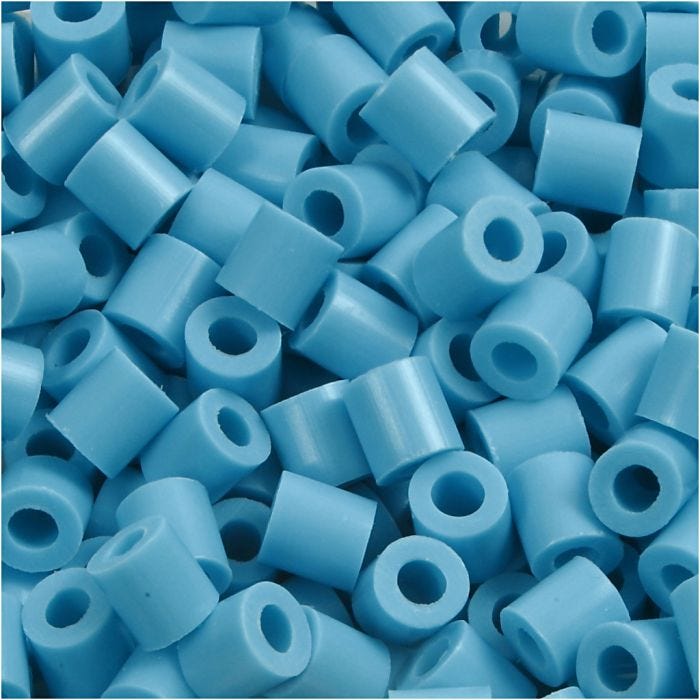 Nabbi- putkihelmet, 5x5 mm, 2,5 mm, medium, turkoosi (32256), 6000kpl/ 1 pkt