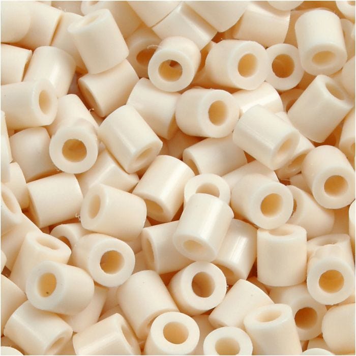 Nabbi- putkihelmet, koko 5x5 mm, aukon koko 2,5 mm, medium, vaalea beige (32251), 1100 kpl/ 1 pkt