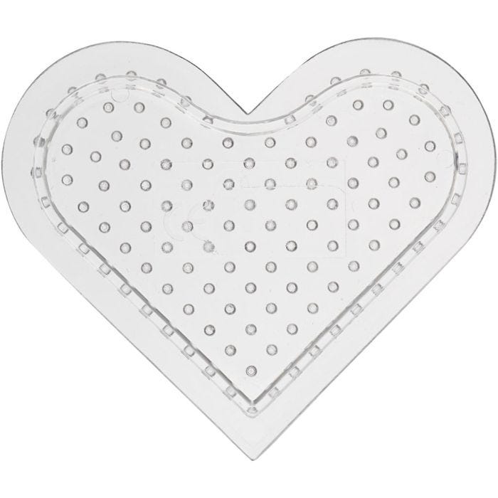Putkihelmialusta, pieni sydän, koko 7 cm, medium, 10 kpl/ 1 pkt