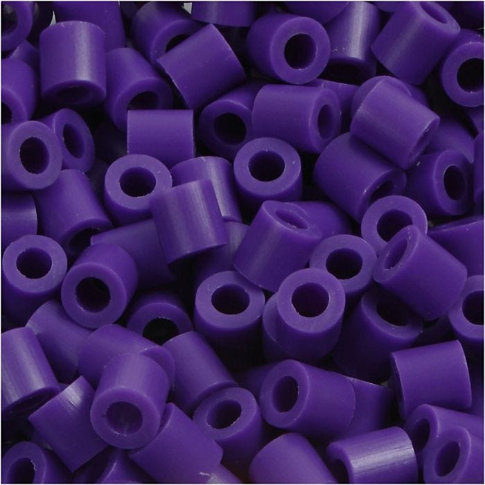 PhotoPearls- helmet, koko 5x5 mm, aukon koko 2,5 mm, medium, tumma lila (11), 1100 kpl/ 1 pkt