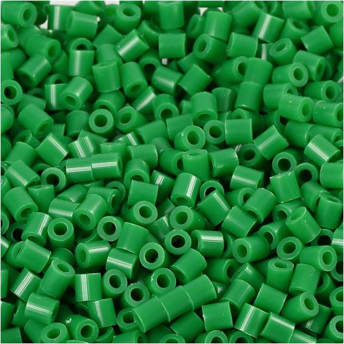 PhotoPearls- helmet, koko 5x5 mm, aukon koko 2,5 mm, medium, vihreä (16), 6000 kpl/ 1 pkt