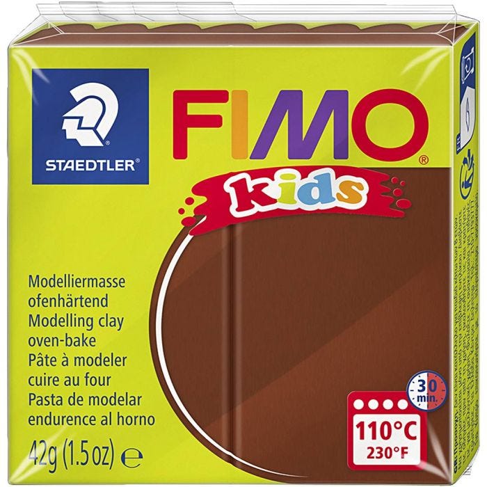 FIMO® Kids Clay , ruskea, 42g/ 1 pkt