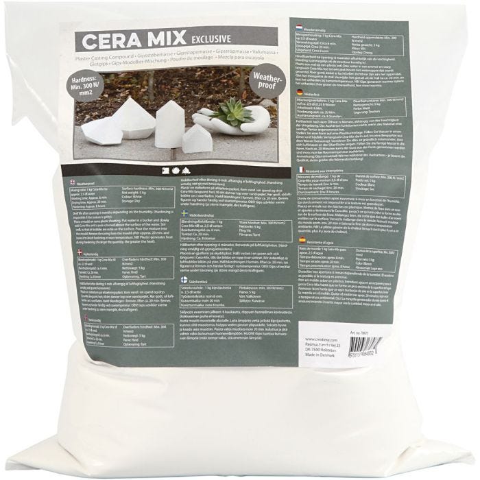 Cera-Mix Exclusive Valumassajauhe, valkoinen, 5 kg/ 1 pkt