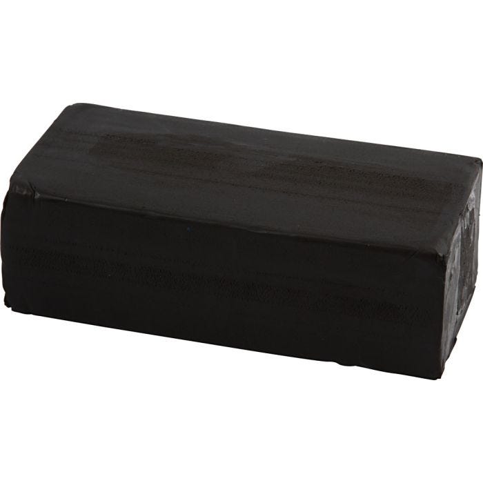 Muovailuvaha, koko 13x6x4 cm, musta, 500 g/ 1 pkt