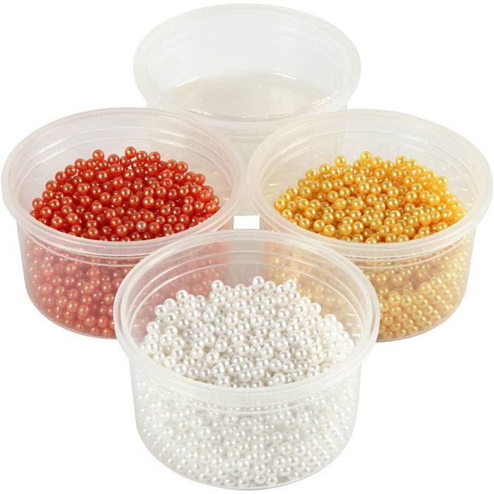 Pearl Clay®, oranssi, valkoinen, keltainen, 3x25+38 g, 1 set