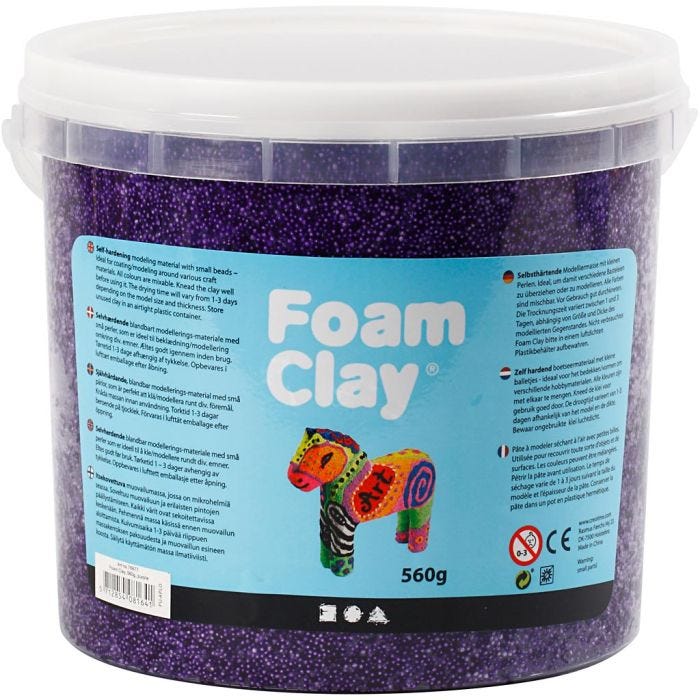 Foam Clay® Helmimassa, violetti, 560 g/ 1 prk