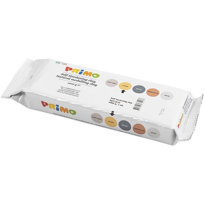 Itsekovettuva Savi, keltaokra, 12x1000g/ 1 pkt
