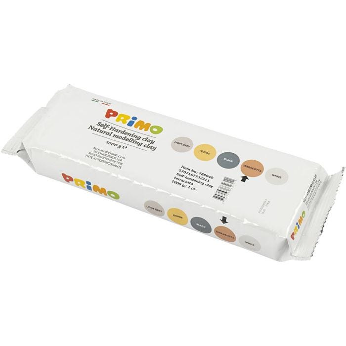 Itsekovettuva Savi, terrakotta, 1000 g/ 1 pkt