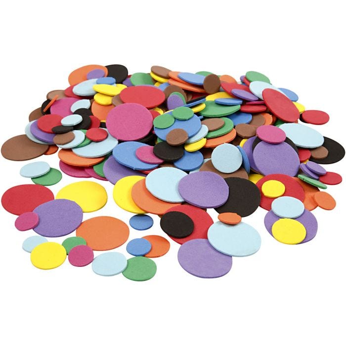 Softispyörylät, 12+20+32 mm, värilajitelma, 2120laj/ 1 pkt