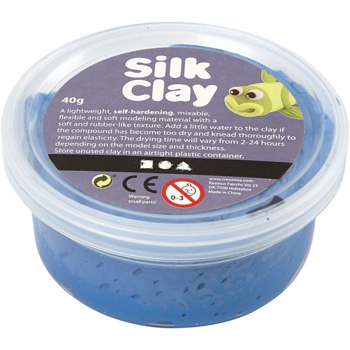 Silk Clay®, sininen, 40 g/ 1 tb