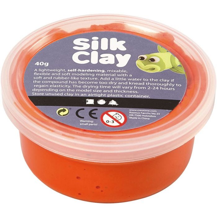 Silk Clay®, oranssi, 40g/ 1 tb