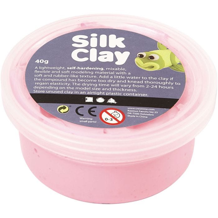 Silk Clay®, pinkki, 40g/ 1 tb
