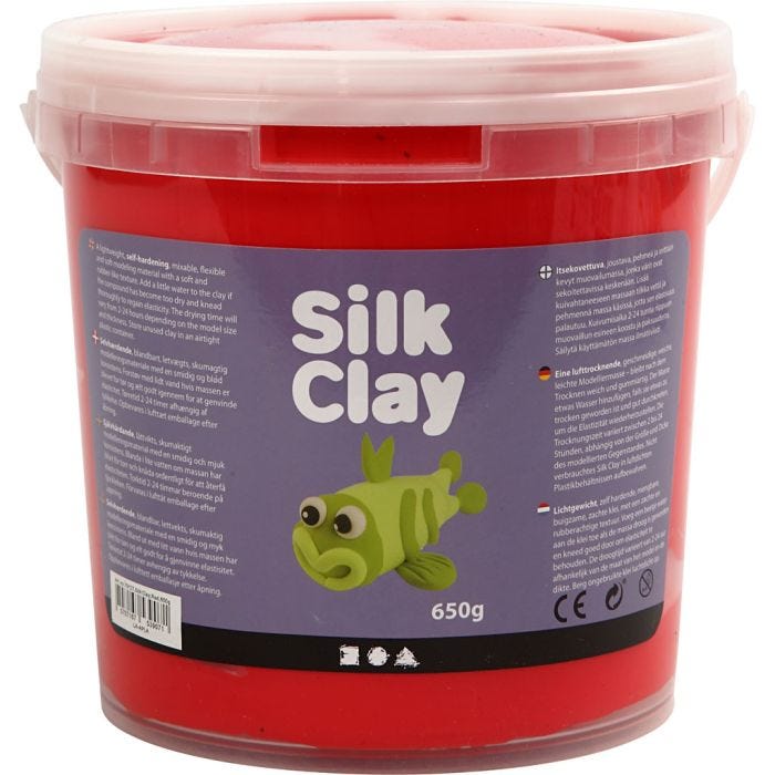 Silk Clay®, punainen, 650g/ 1 prk