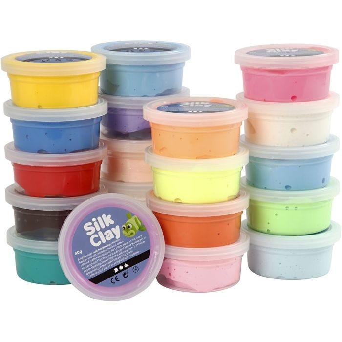 Silk Clay®, värilajitelma, 20x40g/ 1 pkt