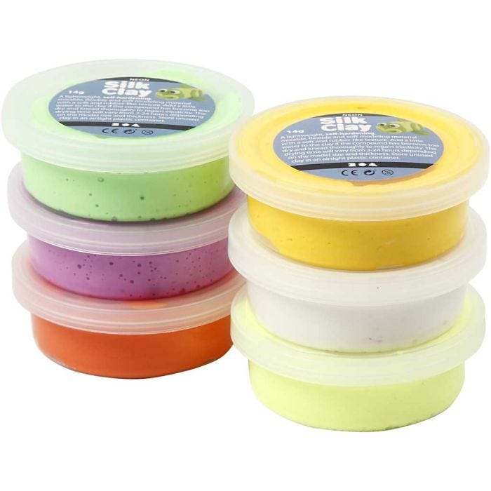 Silk Clay®, kevätvärit, 6x14g/ 1 pkt