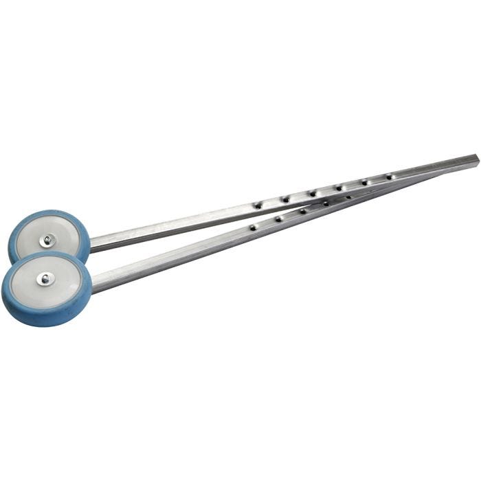 Jalat pyörillä, Paino 4kg, Pit. 85 cm, 2 kpl/ 1 set