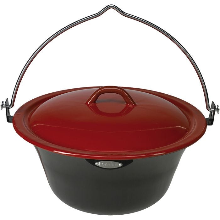 Nuotiokattila kannella, 15 l, 1 kpl