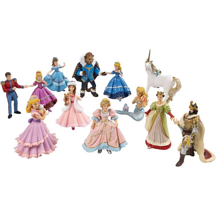 Papo Tanssiasfiguurit, koko 6-9 cm, 12 kpl/ 1 set