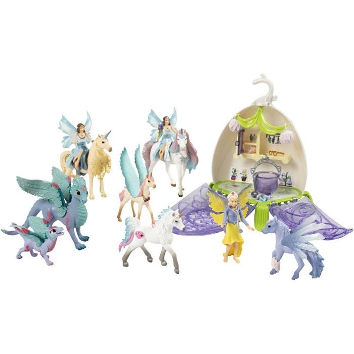 Schleich Tontu ja keijut, 10 osaa/ 1 set