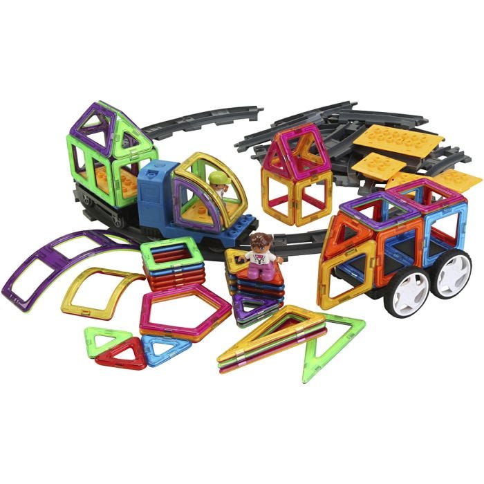 Magneettinen Rakennussarja, 99 kpl/ 1 set