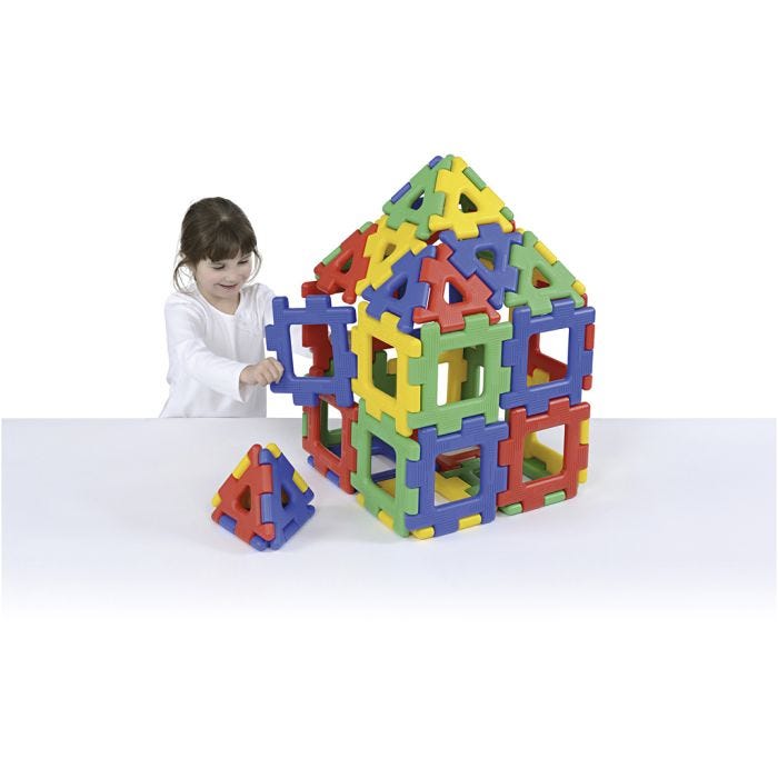Gigant Polydron -Setti, 40 osaa/ 1 set