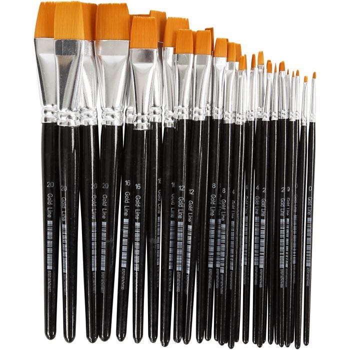 Gold Line -siveltimet, 0-22, Pit. 17-21,5 cm, Lev: 1-22 mm, 66kpl/ 1 pkt