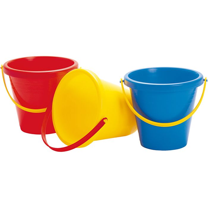 dantoy Ämpärit, Kork. 18 cm, 2.5 l, punainen, 1 kpl
