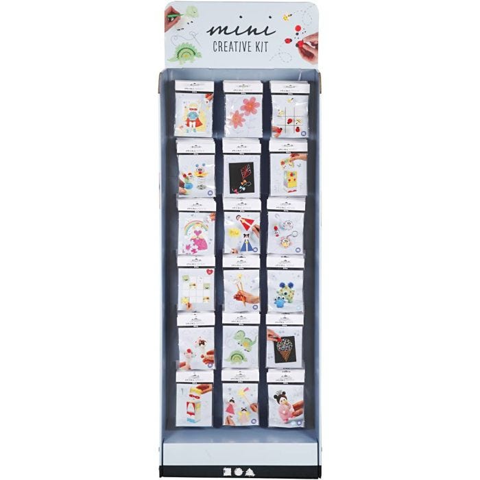 Mini luova pakkaus, Kork. 1500 mm, Lev: 580 mm, valkoinen, 108 set/ 1 pkt