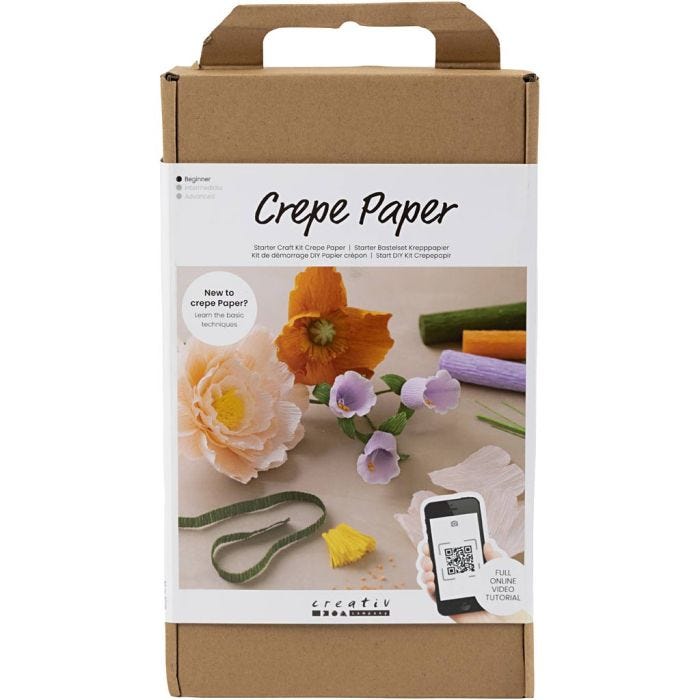 Aloituspakkaus Kreppipaperit, värilajitelma, 1 pkk/ 1 pkt