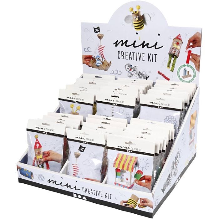 Myyntilaatikko mini-luovat pakkaukset, 60 set/ 1 pkt