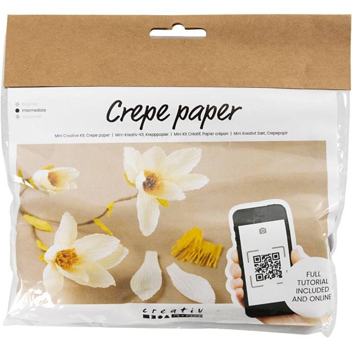 Askartelusetti Mini Kreppipaperi, Magnolian oksa, Jonka joustavuus: 180%, 1 pkk/ 1 pkt