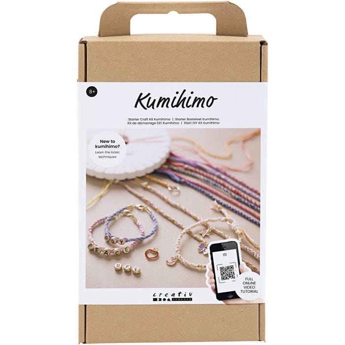 Aloituspakkaus Kumihimo, Ystävyysranneke, 1 pkk/ 1 pkt