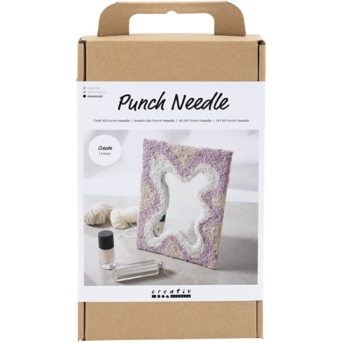 Askartelusetti Kirjonta, Peili, pastellivärit, 1 pkk/ 1 pkt