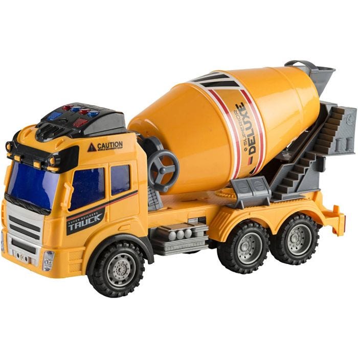 Betoniauto, jossa on ääni- ja valotoiminnot, 28 cm, 1 kpl
