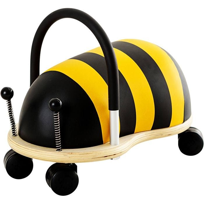 Wheely Bug, Bumblebee, Kork. 20 cm, Pit. 36 cm, Lev: 23 cm, 25 kg, 1 kpl