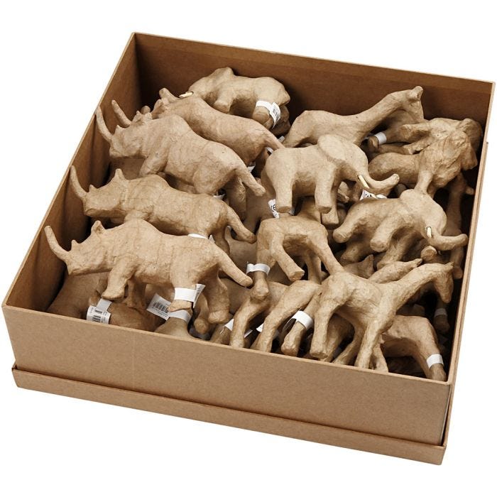 Savannin eläimet, Kork. 7,5-10 cm, 32kpl/ 1 pkt