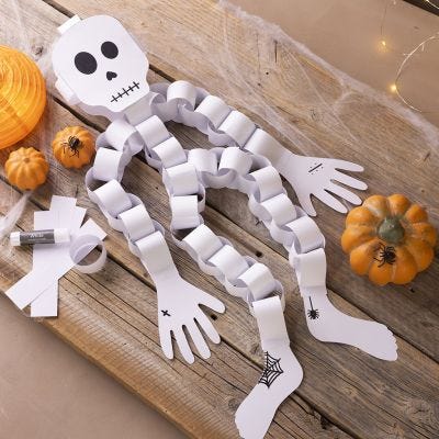 Paperinen halloween-luuranko