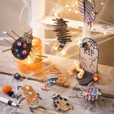 Halloween-hautausmaa ötököillä