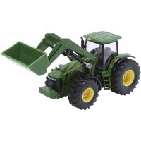 John Deere traktori kauhakuormaajalla, Pit. 20 cm, vihreä, 1 kpl