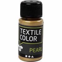 Textile Color Pearl, helmiäinen, kulta, 50 ml/ 1 pll
