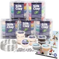 Luokkapakkaus Silk Clay® silkkimassoja hahmojen tekoon, 1 set